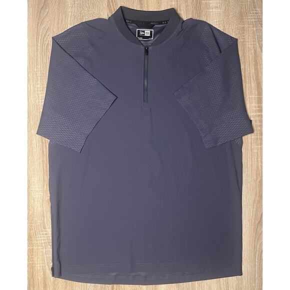 New Era Baseball Grey Waterproof Short Sleeve Shirt Large - Picture 1 of 3